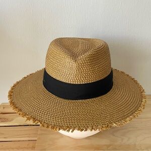 Eric Javits Fringe Hat with Black Band